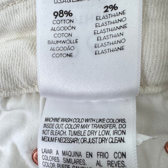 Mother Womens High Waisted Looker Denim Jeans Size 26 Skinny Whipping The Cream - Picture 10 of 12